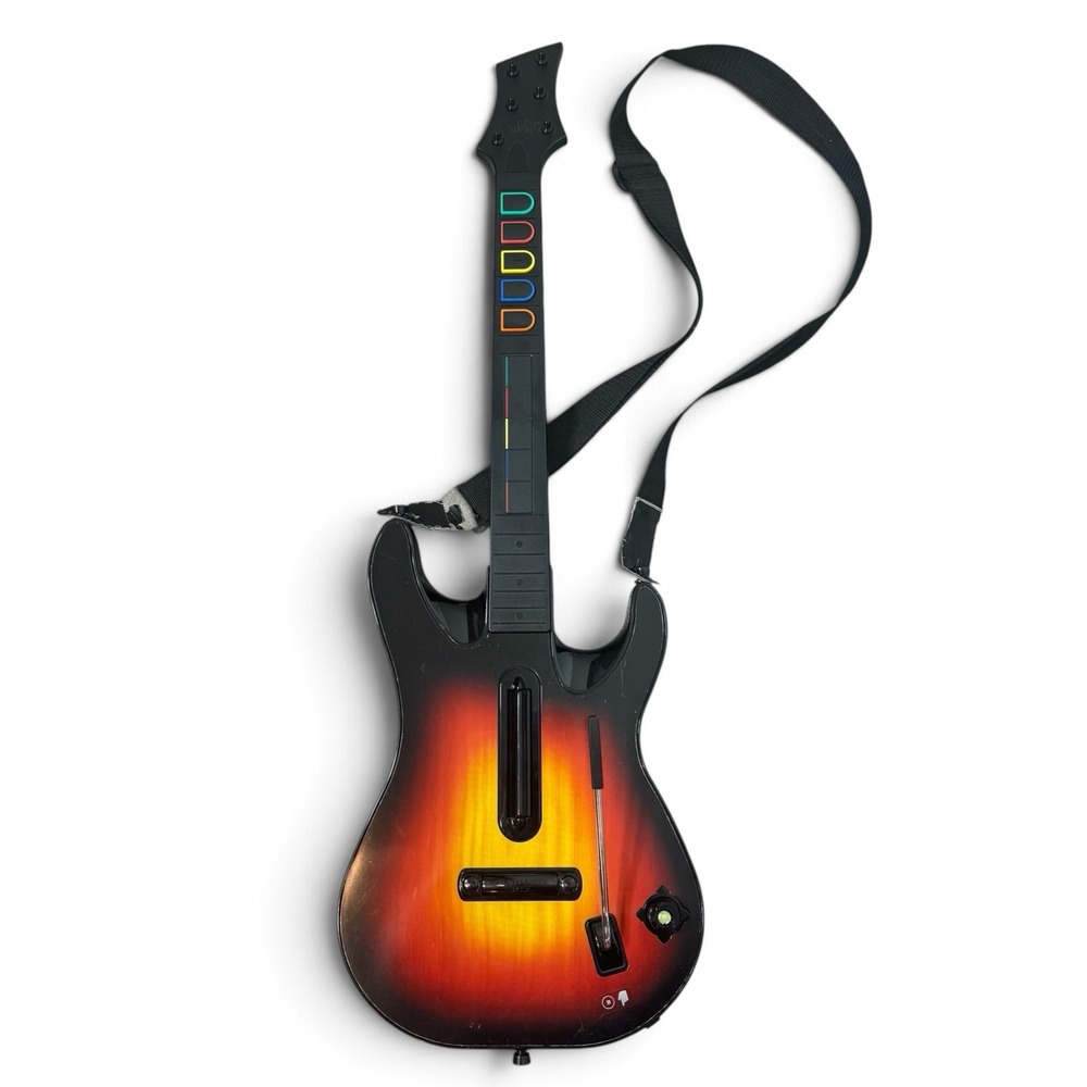 Xbox 360 Guitar Hero Wireless Controller Red octane Sunburst Model 95457.805
